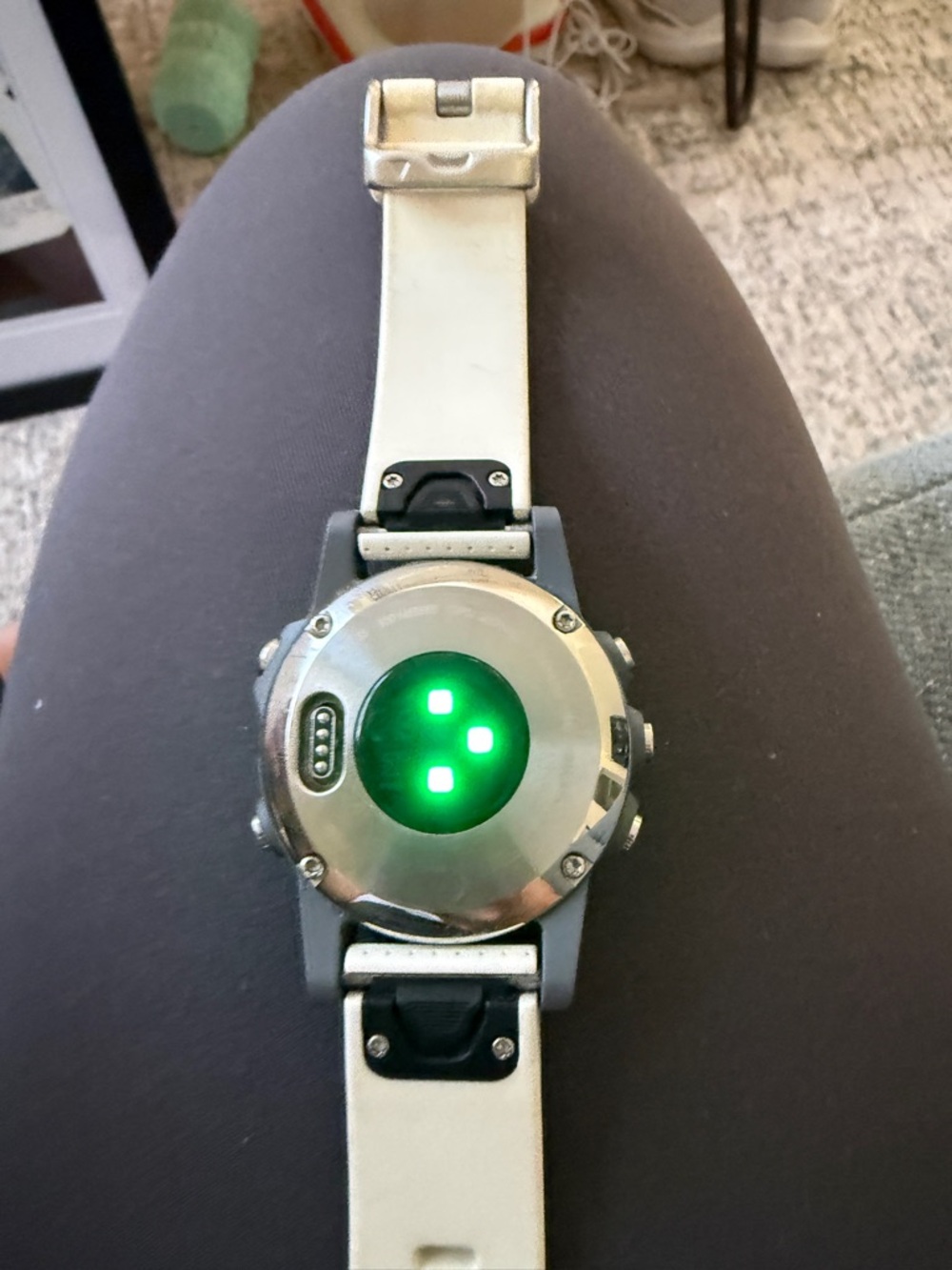 Garmin White Smartwatch with Multiple Colored Replacement Bands - Picture 5 of 5